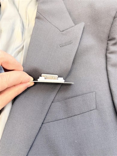 No Pin Holes • Magnetic Name Badge Clasp – Strong Hold for ID, School & Job Badges, Zero Damage to Clothes. - Etsy