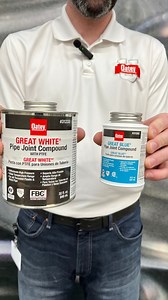 Here's the difference between Great White and Great Blue. Which one do you use most often?! 🦈 👀 | Oatey