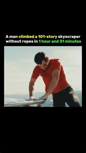 factbriefly on Instagram: "Climbing a 101-story skyscraper without ropes is one of the most extreme forms of urban climbing, demanding exceptional physical strength, mental discipline, and precise technique. Such a feat goes far beyond ordinary rock climbing because the climber faces smooth glass, steel surfaces, strong winds, and massive exposure at deadly heights. Unlike natural cliffs, skyscrapers offer almost no natural handholds, forcing climbers to rely on tiny architectural features and p