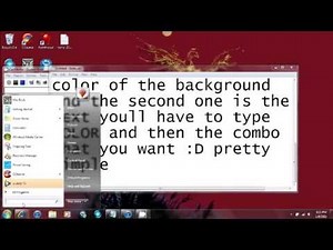How to change color in Command Prompt (CMD)