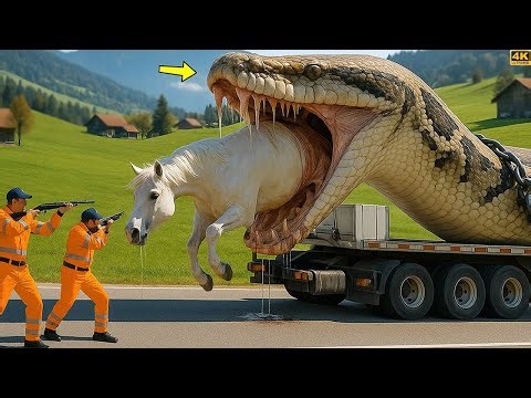 Brave Heroes Saves Autistic Horse from Giant Python Deadly Coils🦄🐍 | Wildlife Rescue