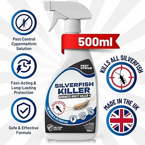 Silverfish Killer Spray 500ml For Indoor Outdoor Use Dual-Action Pest Repellent  | eBay UK