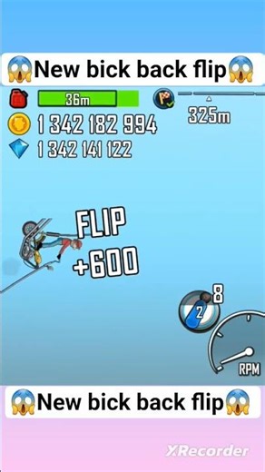 New bick back flip hill clime rasing game😱 #viral #gaming #hcr2 #hillclimbracing3