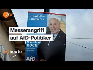 AfD-Politiker in Mannheim verletzt – was wir über den Angriff wissen | ZDFheute live