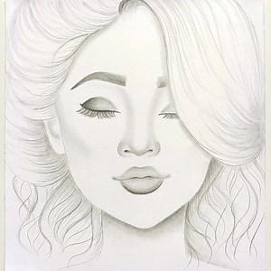 52K views · 2.4K reactions | Pencil Sketch of a Girl Face... A closed eye girl face easy drawing | Drawing Book | Facebook