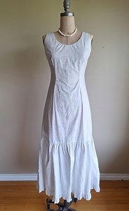 Hilo Hattie Wedding Dress Hibiscus Minimal Simple Beach Wedding Cotton White Fitted Flattering Mermaid Ruffle Medium 34 to 36 Bust 28 Waist - Etsy