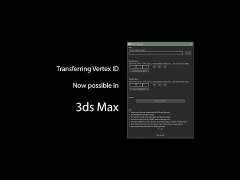 Transfer Vertex ID for 3ds Max