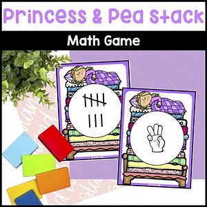 Princess & the Pea Counting Activity - Fairy Tale Math Game Number Recognition
