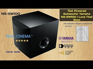 Test Subwoofer Yamaha NS-SW100 I Love That Bass