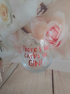 Gin Stemless Glass, Wine, Gin Glass, Prosecco, Alcohol, Funny Gimic Glass Present, Birthday Glass, Christmas - Etsy UK