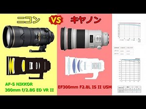 公開データ対決！ニコンとキヤノンのサンニッパ