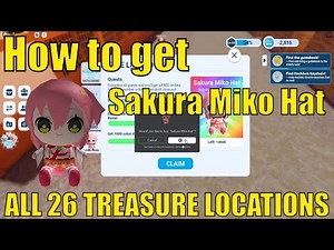 All 26 Treasure Locations in Edo Tokyo | How to get Sakura Miko Hat in HELLO! TOKYO FRIENDS | WAGASU
