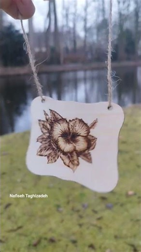 Flower Wood Burning Art | Pyrography Process 🌸🔥