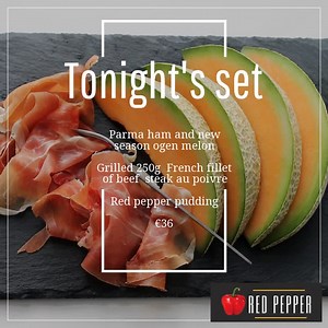 Tonight's set With a stunning grilled Fillet of beef coated in mixed peppercorns served with a classic pepper sauce Call 24333483 to book | Red Pepper Restaurant | Facebook