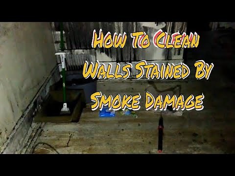 How to Fix Walls Stained By Smoke Damage, Clean up smoke stains, easily to restore a burned house