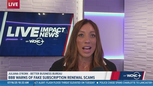 BBB warns of fake subscription renewal scams