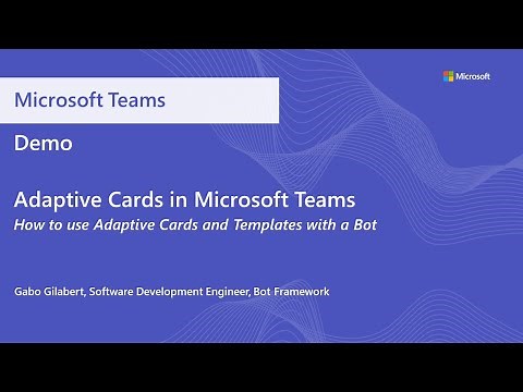 Use Adaptive Card Templates to Build Bots in Microsoft Teams