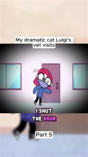 My dramatic cat Luigi's vet visits#animation #virał #fpy #funnyanimations #illymation