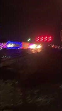 Canadian Pacific freight train passes CPKC holiday train ￼