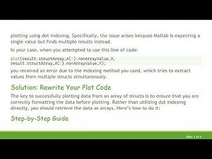 How to Effectively Plot Data from an Array of Structs in Matlab