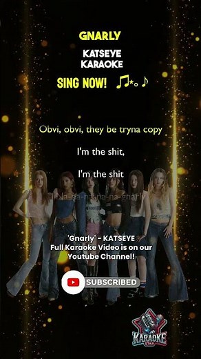 Gnarly – KATSEYE 🎤 Beginner Karaoke Challenge w/ Lyrics & Backing Vocals #Shorts