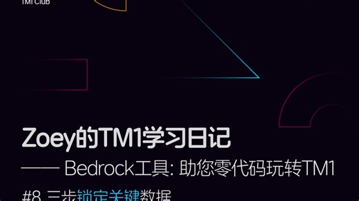 Bedrock工具：助您零代码玩转TM1 第八期：三步锁定关键数据