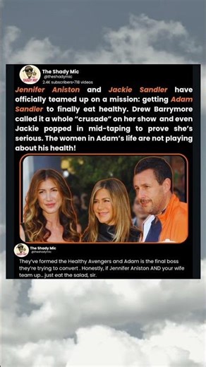 Jennifer Aniston and Jackie Sandler have officially teamed up on a mission