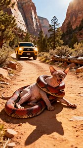 Ranger Battles Deadly Snake To Save Trapped Cat! #rescue #animals #wildlife | The Wild Spark