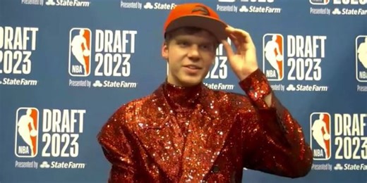 Gradey Dick heading to Toronto, shines at NBA Draft in Wizard of Oz-inspired suit