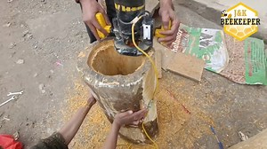 Making Log hive for traps | New Box Apis cerana bees | Traditional Beekeeping | J&K Beekeeper