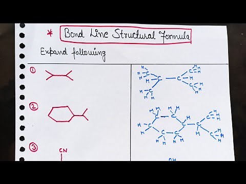 Bond line structural formula| Organic chemistry class 11