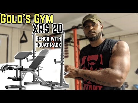 Gold's Gym XRS 20 Adjustable Olympic Workout Bench with Squat Rack #review #homegym