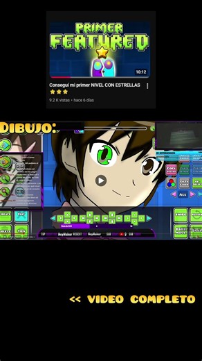 Mi primer NIVEL CON ESTRELLAS ⭐⭐⭐ #shortvideo #shorts #short #geometrydash