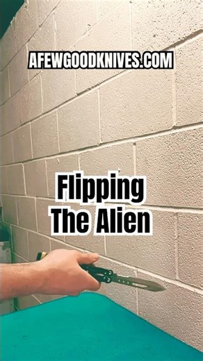 Flipping The Alien w/some Slow Motion | AFEWGOODKNIVES Balisong Journal #practicemakesprogress