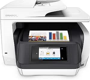 HP OfficeJet Pro 8720 All-in-One Wireless Color Printer, HP Instant Ink or Amazon Dash replenishment ready - White (M9L75A)