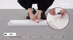 VASAGLE Shoe Storage Bench with Cushion, 3-Tier Entryway Bench with Padded Seat, Doors, Adjustable Shelves, 14 x 39.8 x 20.7 Inches, for Hallway, Bedroom, Charcoal Gray and Ink Black ULSB044B01