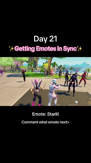 Synchronized Starlit Emote Dance in Fortnite