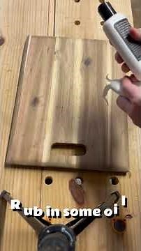 How to Refinish a Cutting Board #cuttingboard #refinishing
