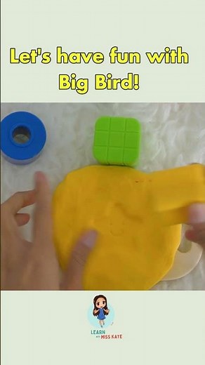 SESAME STREET Playdough #sesamestreetcharacter #learningvideosfortoddlers #playdoh #learnshapes