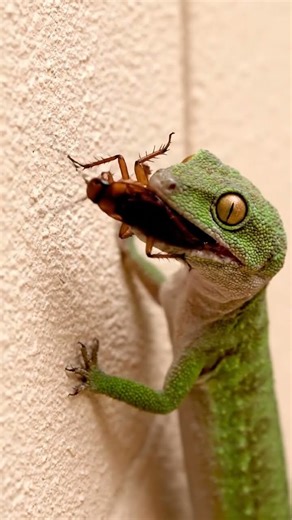 Quick predator-prey interaction in urban or indoor environment. #wildlife #insects #surviv #animals