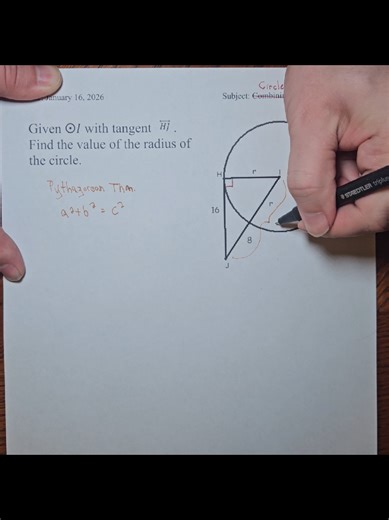 Solving Math Problems Upside Down: Day 16 Circles January 16, 2026. #365daysofmath #mathematics #weareallaboutthemathematicals #writingupsidedown #circles