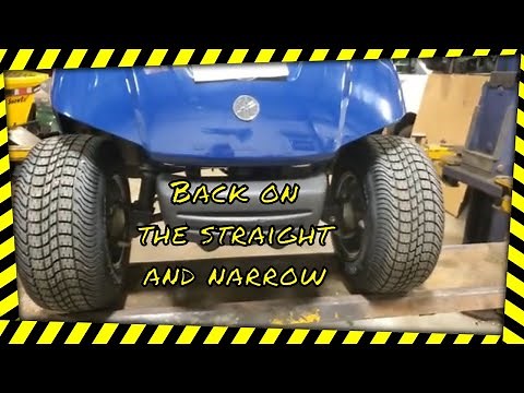 DIY frontend alignment on a Yamaha golf cart.