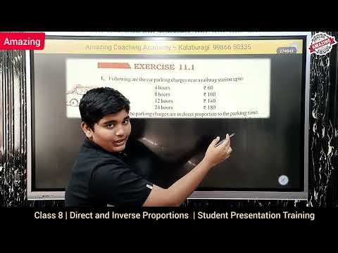 Direct and Inverse Proportion | Class 8 Maths Project Presentation | Simple & Clear Explanation
