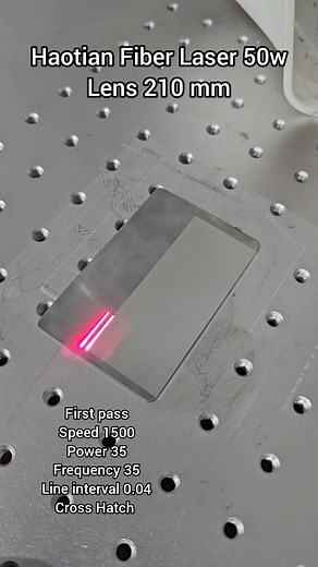 Ozzy osborne marking with Haotian Fiber Laser 50w and 210 lens | Pascal Liu