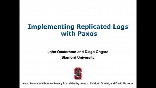 分布式一致性算法Raft作者讲解Paxos