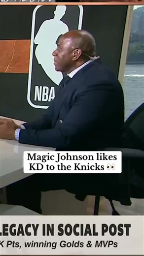 @magicjohnson weighs in on where KD could end up if he’s traded. | ESPN First Take