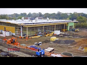 Supermarket construction timelapse