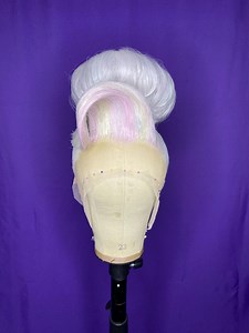Classic Drag Updo in Silver With Pastel Highlights - Etsy