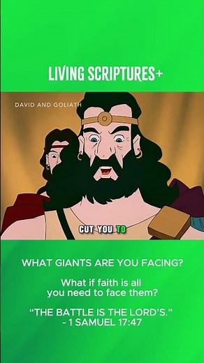 David and Goliath | "I will fight this giant" #Biblestories #ChristianInspiration