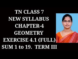 7th maths ch-4 Geometry Term-3 | Ex-4.1 All sums| samacheer 2021